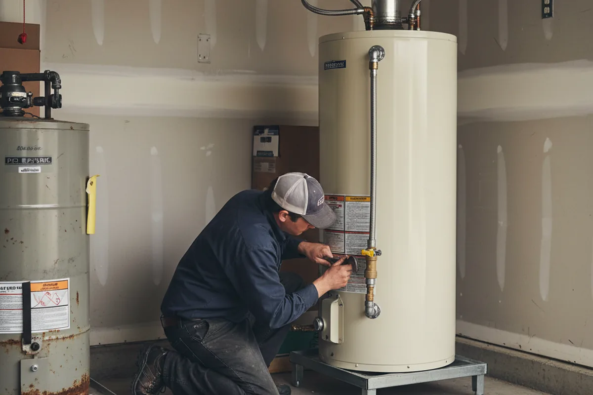 Water heater and shutoff valve replacement in Elkview